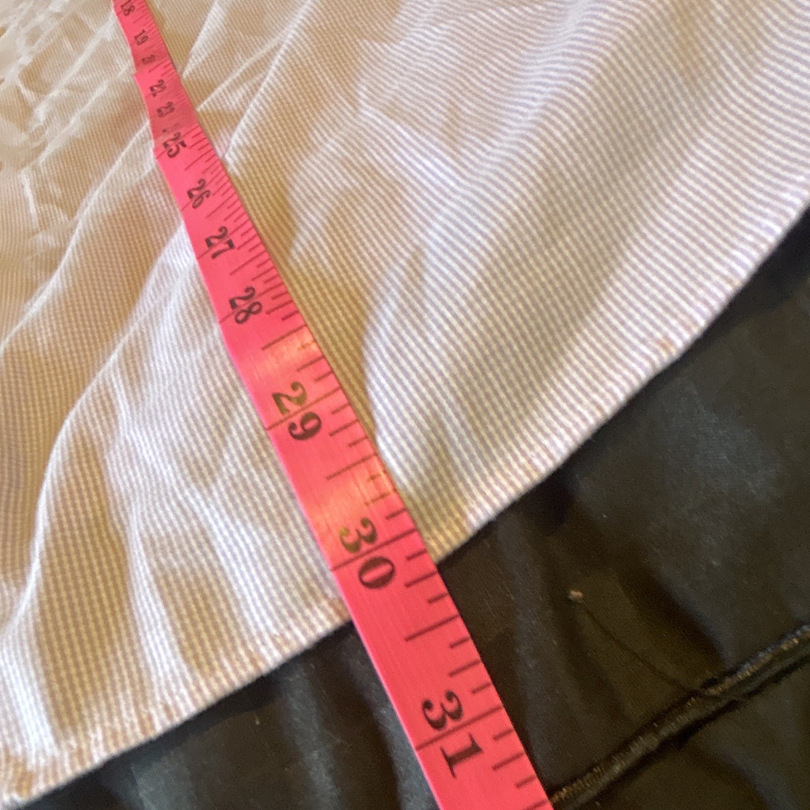 Tommy Hilfiger THFlex Supima Slim Fit Stretch Pink Check Dress Shirt Size Large