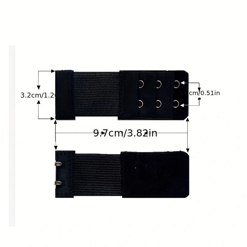 1/5 Pcs Adjustable Bra Extender 2-4 Hooks with Elastic Extension Underwear Strap