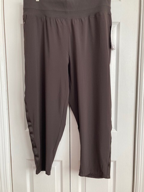 Athleta 18 Nolita Slim Tapered Crop Pant Walnut Brown #980400 Stretch