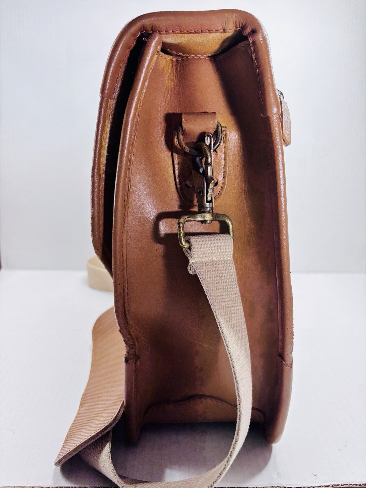 Rawlings Baseball Glove Bag Briefcase Leather Carry-On Travel Tan Vintage