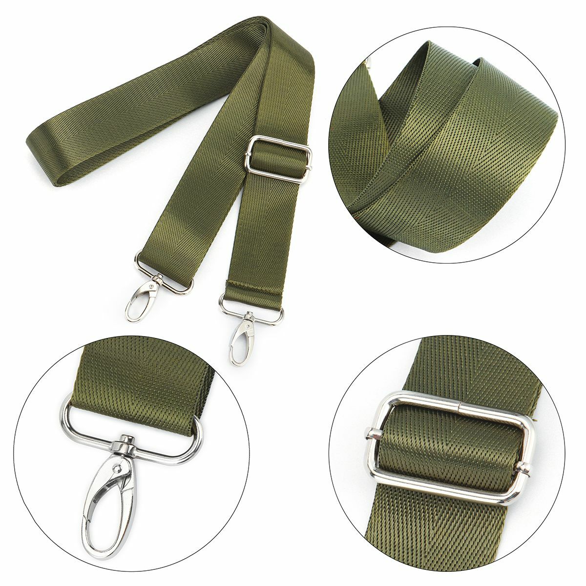 5FT Shoulder Bag Strap Adjustable Crossbody Replacement Handbag Belt Handle Wide