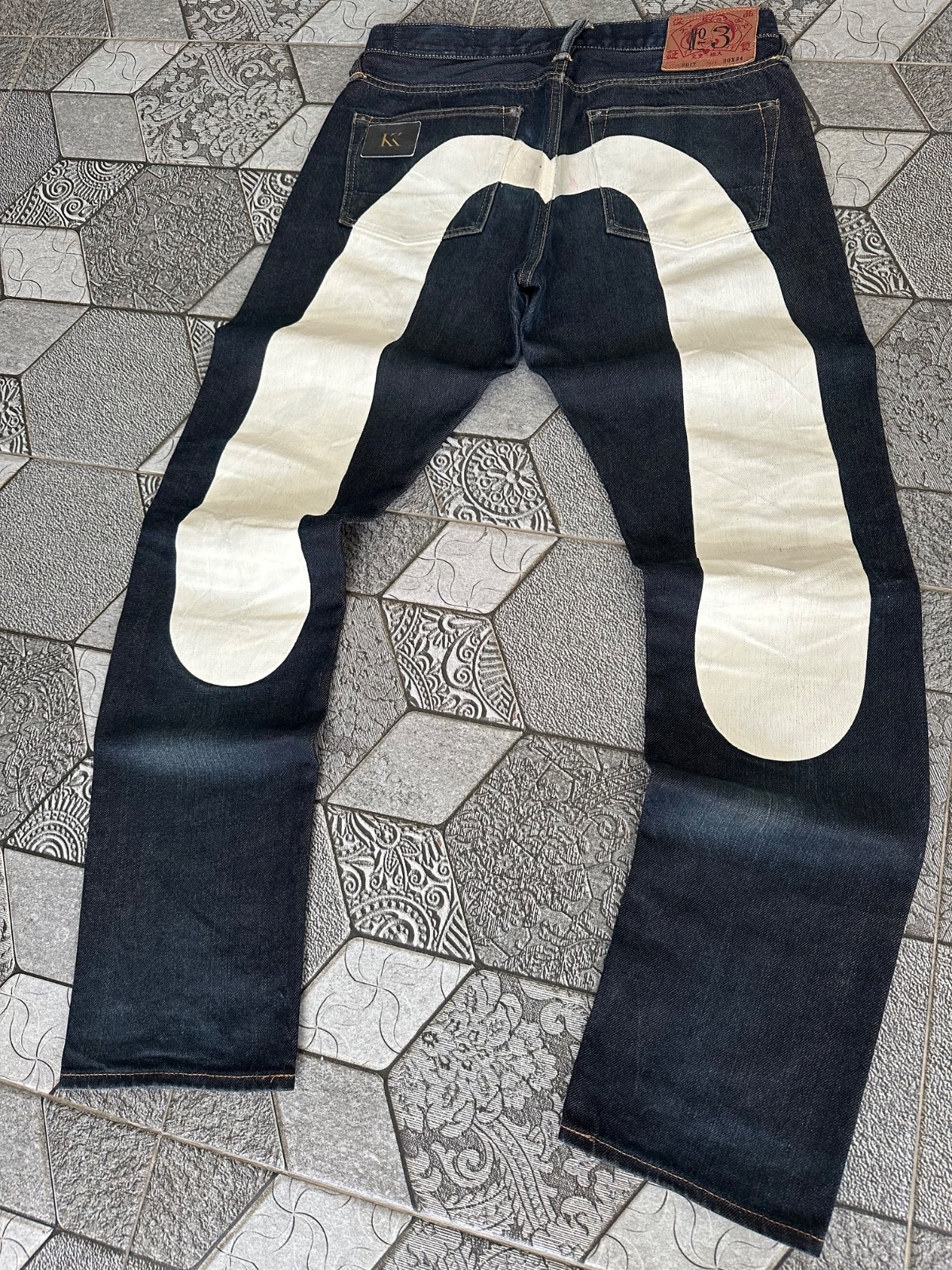 EVISU NO 3 LOT 2017 WHITE DAICOCK SELVEDGE DENIM