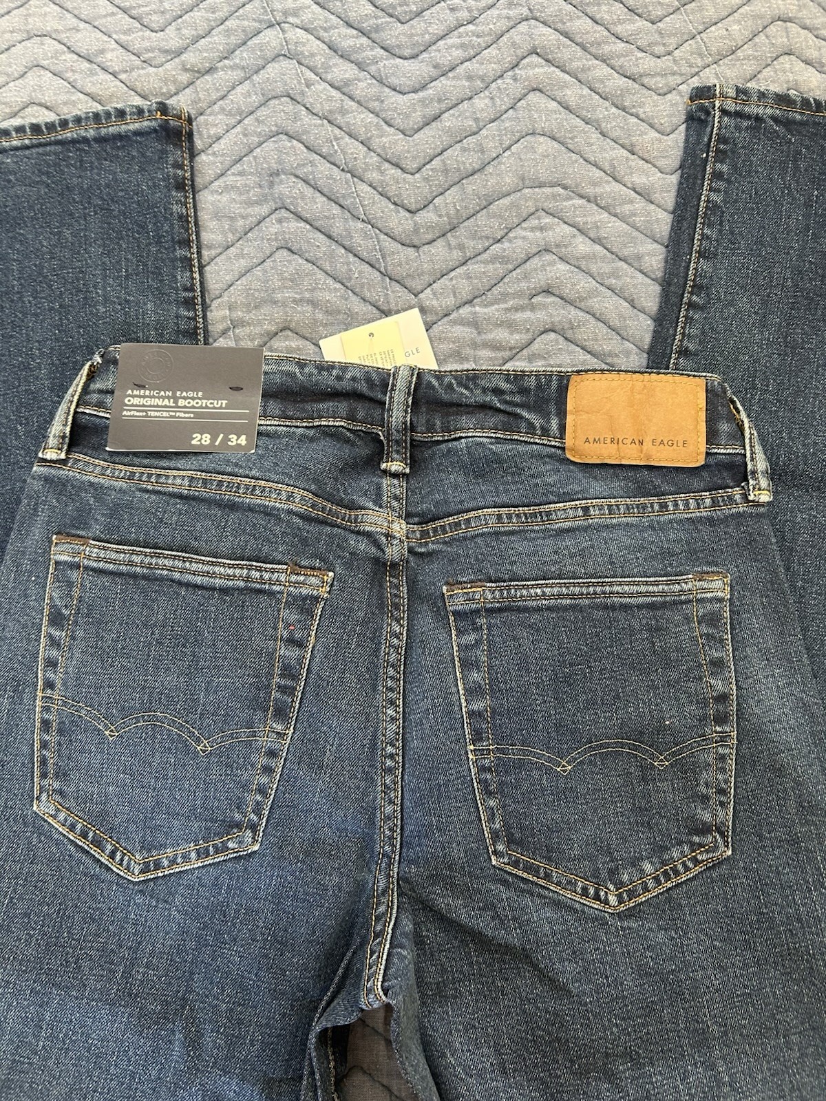 American Eagle Men’s Original Bootcut TENCEL Denim Dark Wash 5-Pocket Jeans NWT