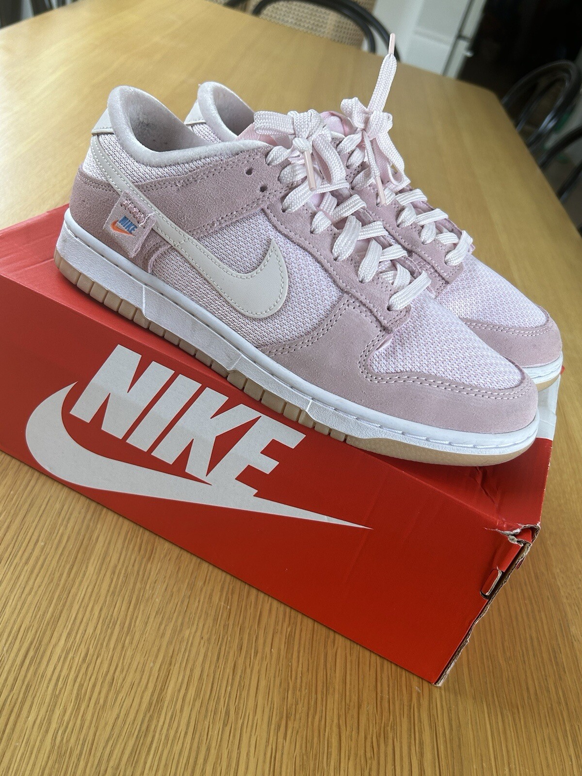 NEW with box! Nike Dunk Low Teddy Bear US 9.5W / EU 40 / UK 7.5 Light Pink 2022