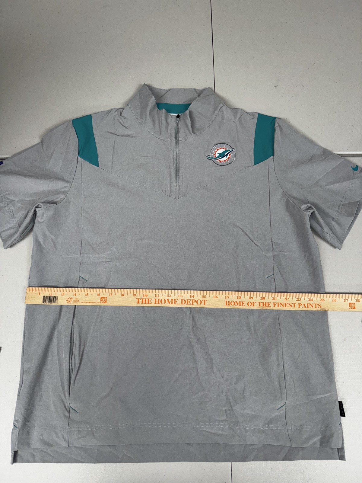 Nike Miami Dolphins 1/4 Zip Coaches Jacket On Field Apparel Pick Size M-4XL