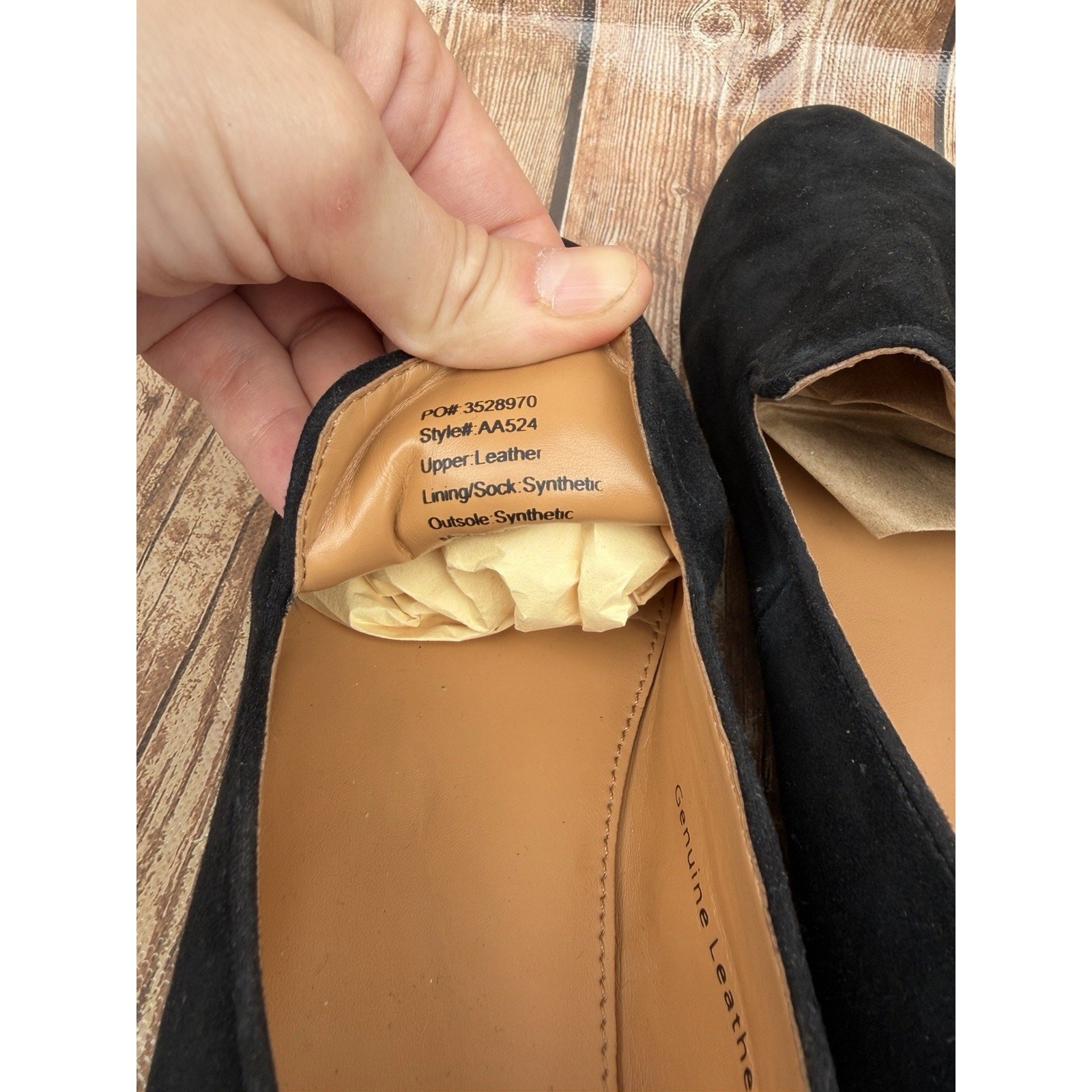 J.CREW Black Leather Slip On Flats Comfort Lightweight Women’s Size 6.5