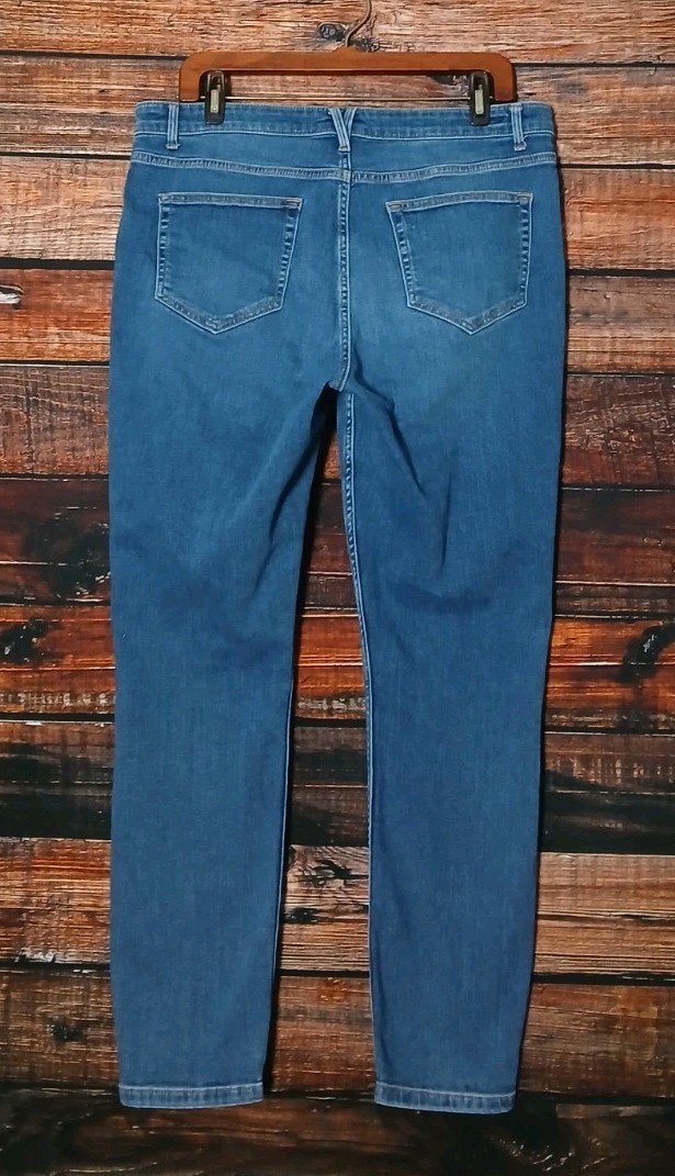 Vineyard Vines Jeans 32 14 High Rise Skinny Ankle Blue Denim Stretch