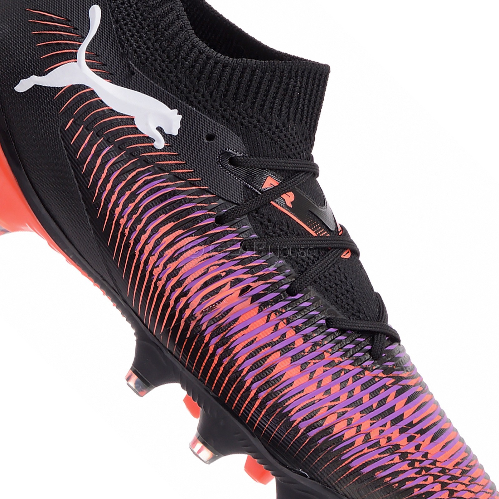 PUMA Future 8 Match FG/AG Womens Soccer Cleats, Black Orange Purple, Pick Size