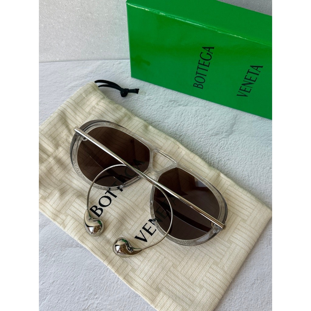 NEW Bottega Veneta BV1273S Drop Earring Sunglasses in Grey