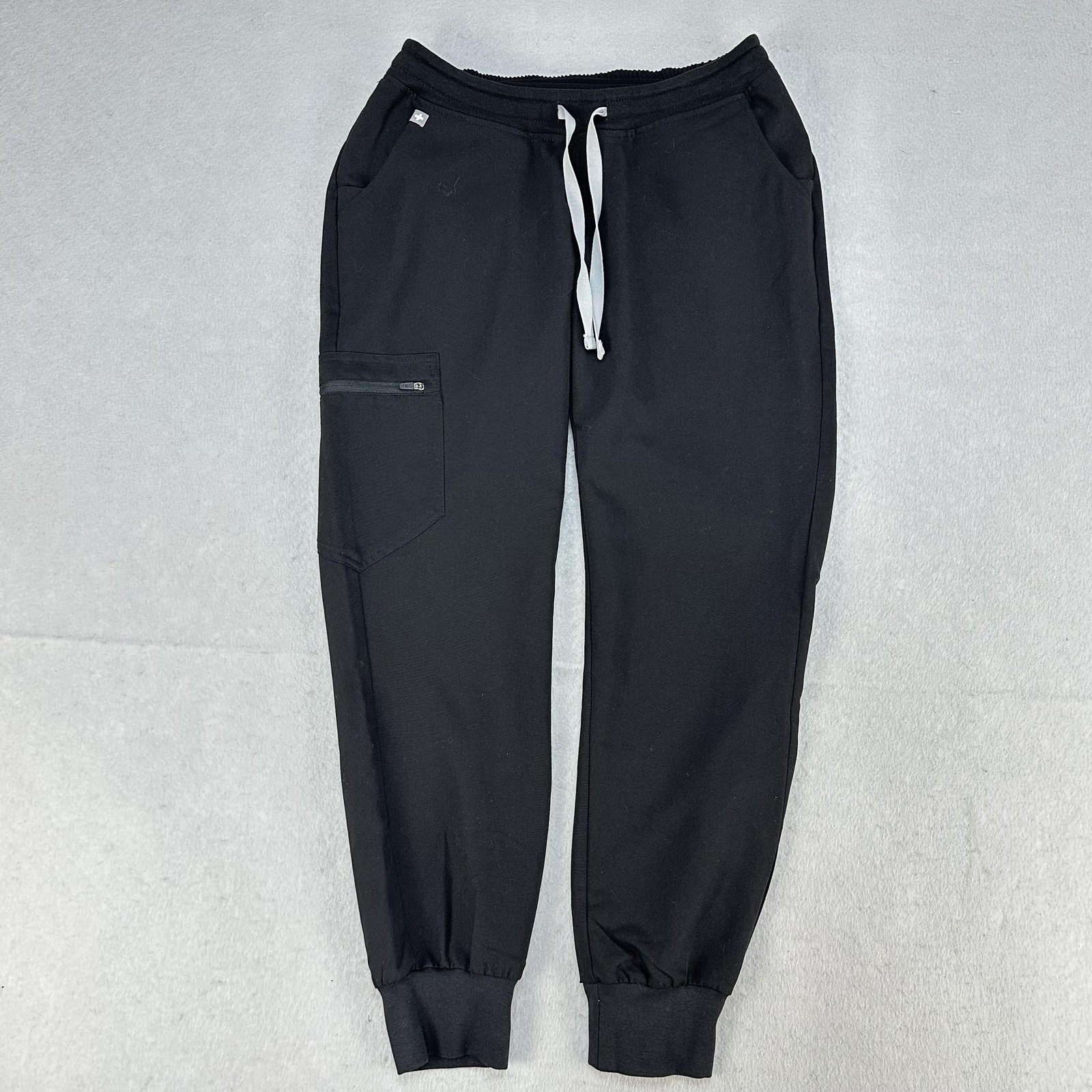 FIGS Maternity Jogger Pants Womens XS Black Cargo Scrub W22SW2006P Pockets