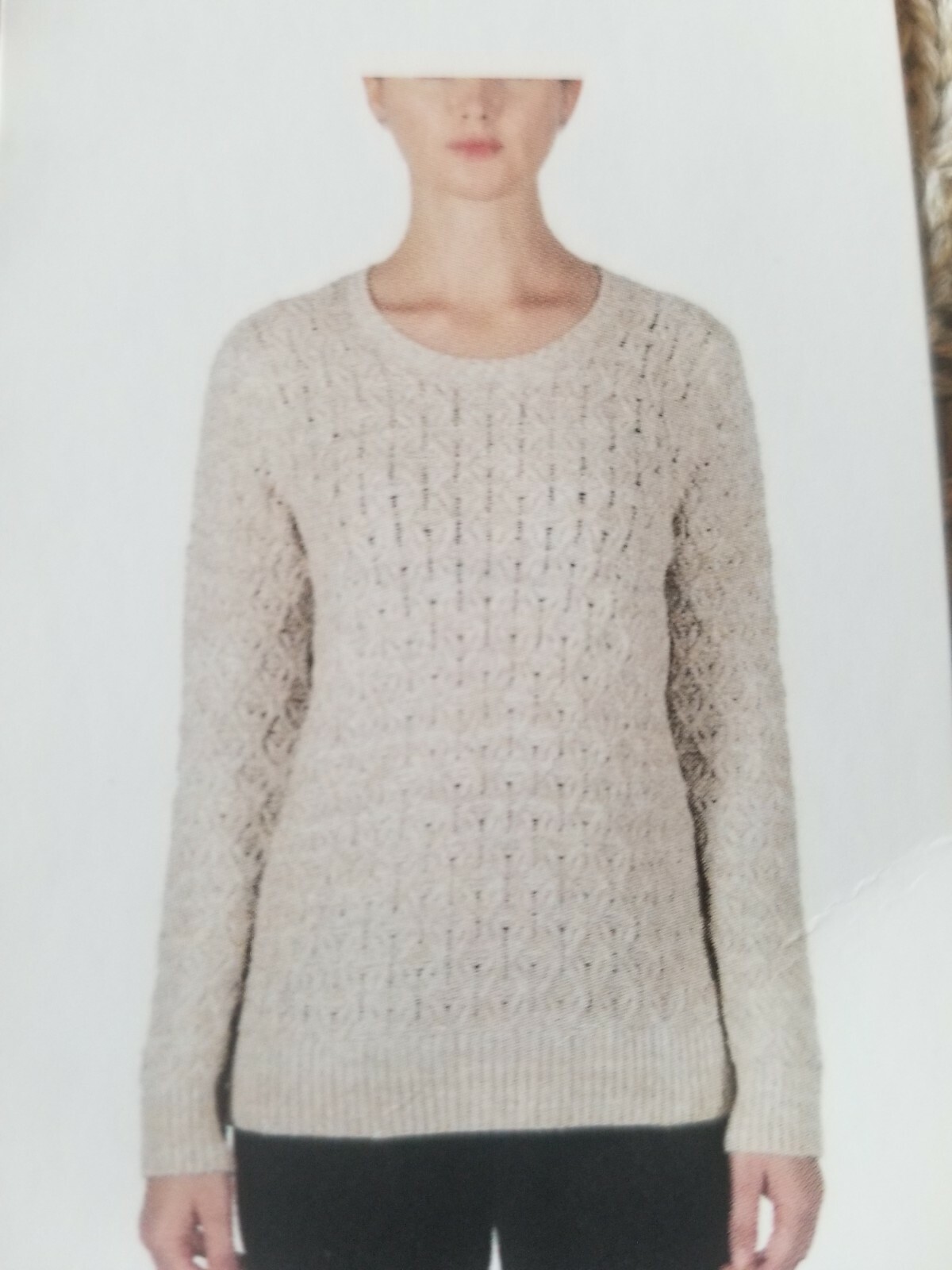 Jeanne Pierre Sweater Buff Beige Medium M