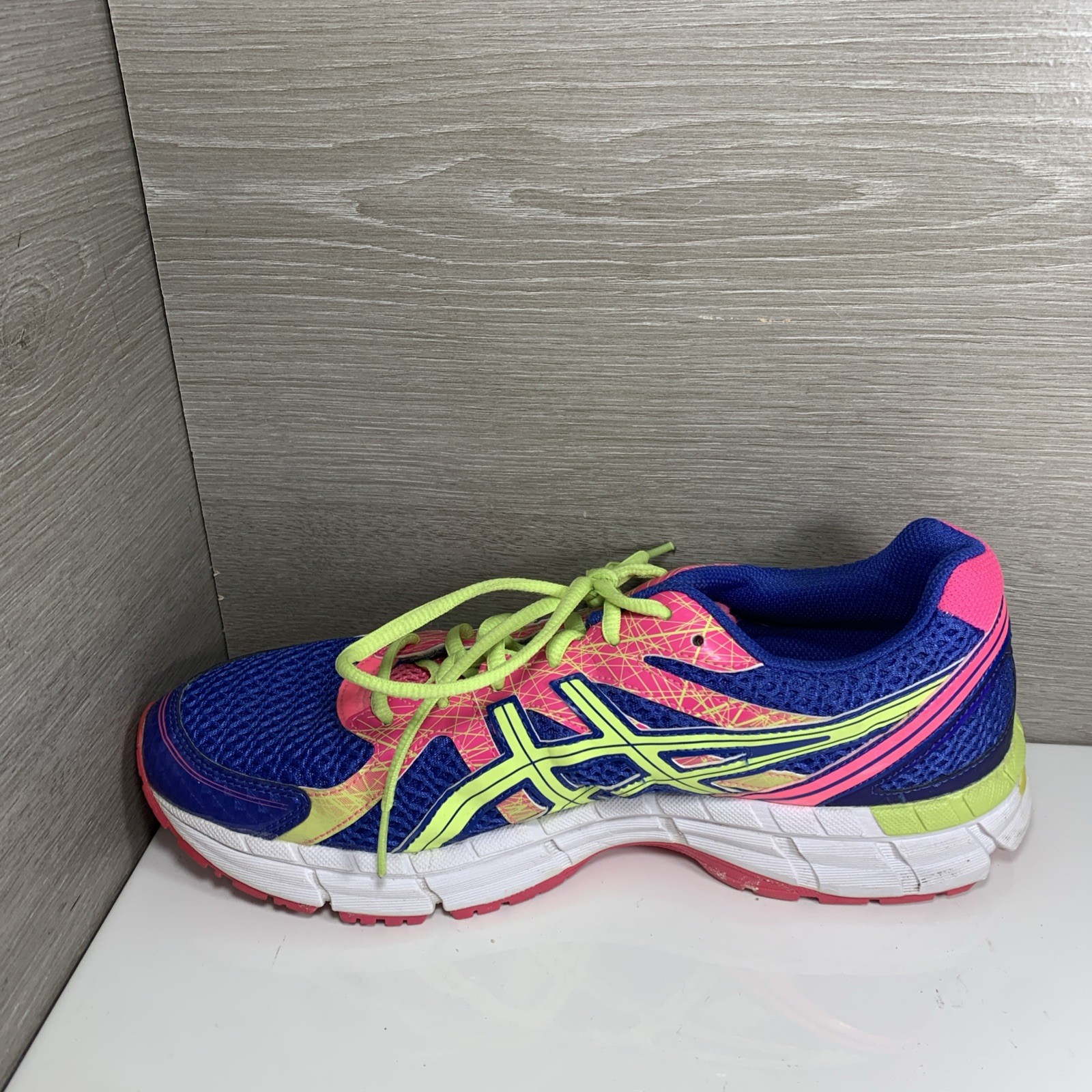 ASICS GEL-Excite 2 Running Athletic Shoes Womens Size 11 T473N Pink Green Blue