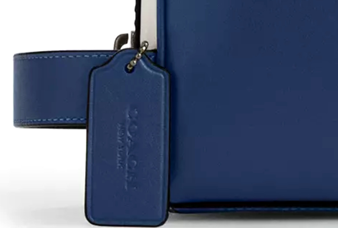 💙Coach Small Travel Kit – CAX53 Deep Blue Whipstitch Smooth leather – NWT