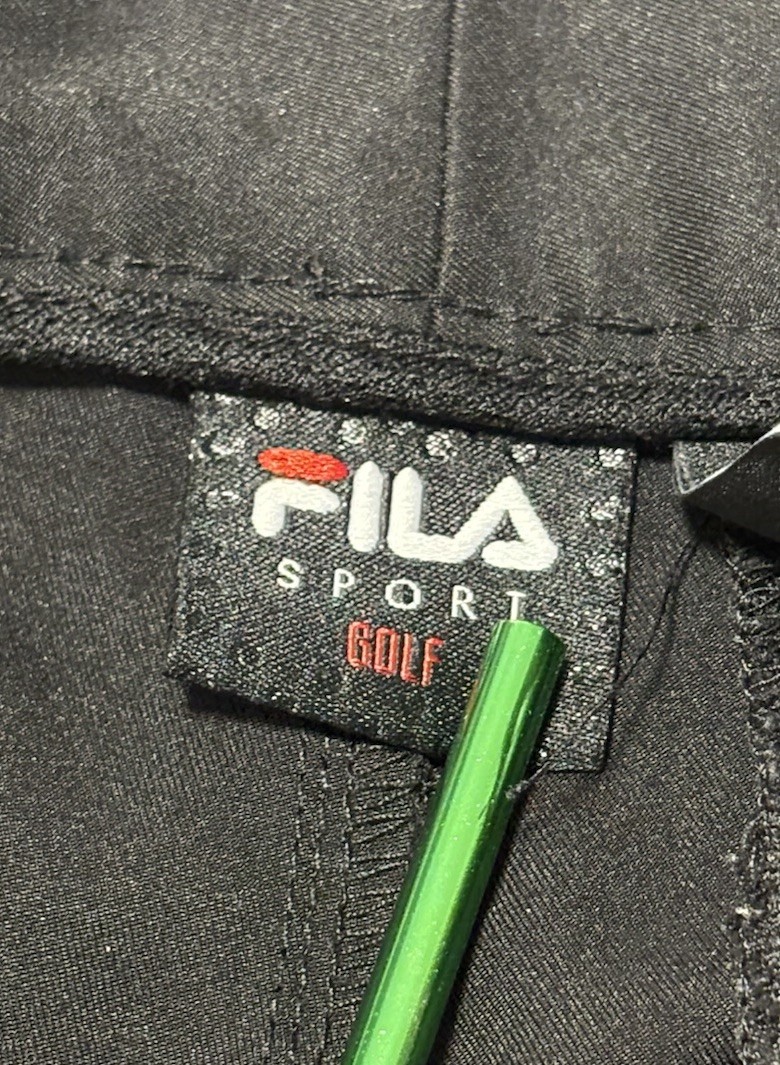 Fila Sport Golf Black Men Shorts Size 36 Inseam 10.5 Inches