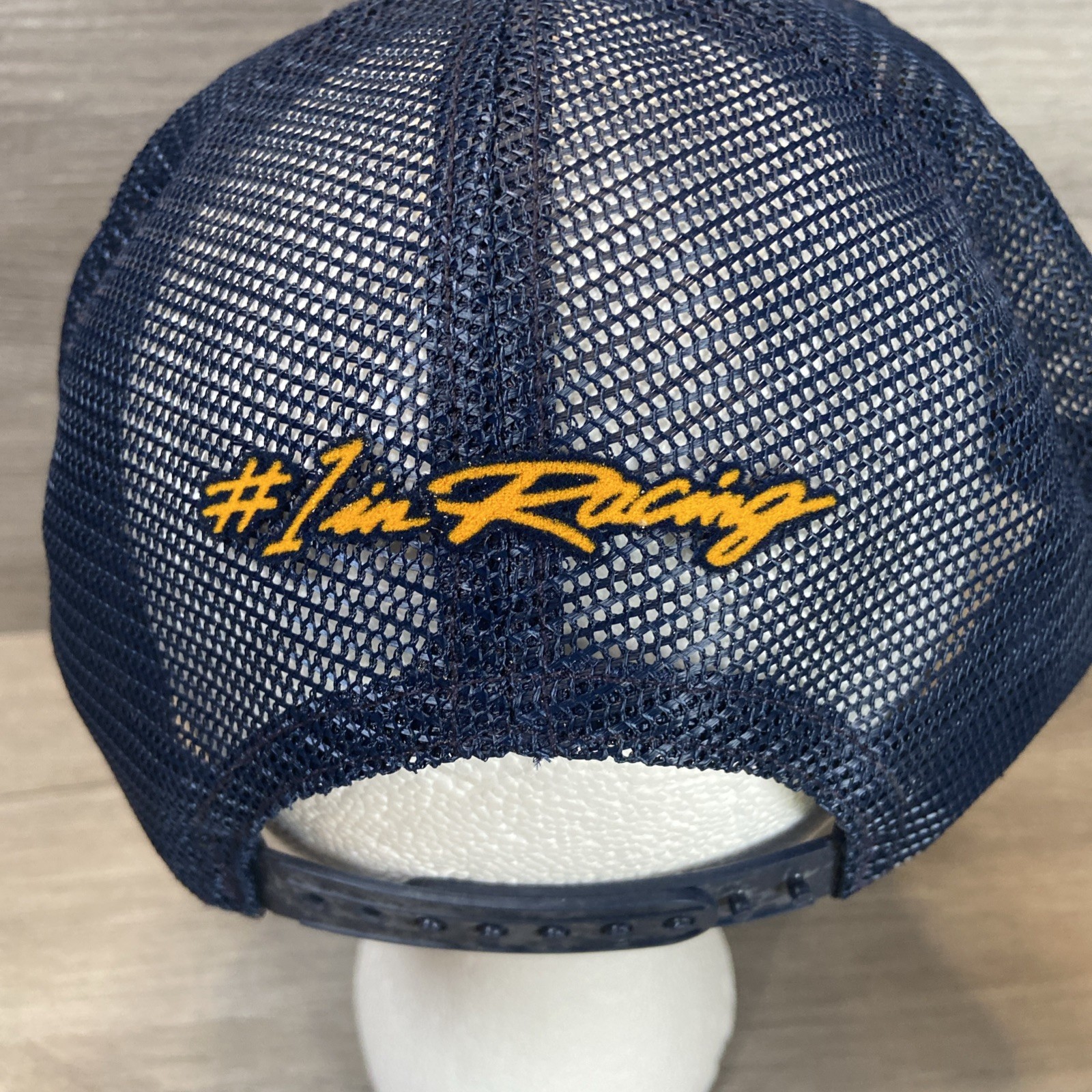 Vintage Goodyear Hat SnapBack Cap Swingster #1 Racing Patch Blue Gold USA