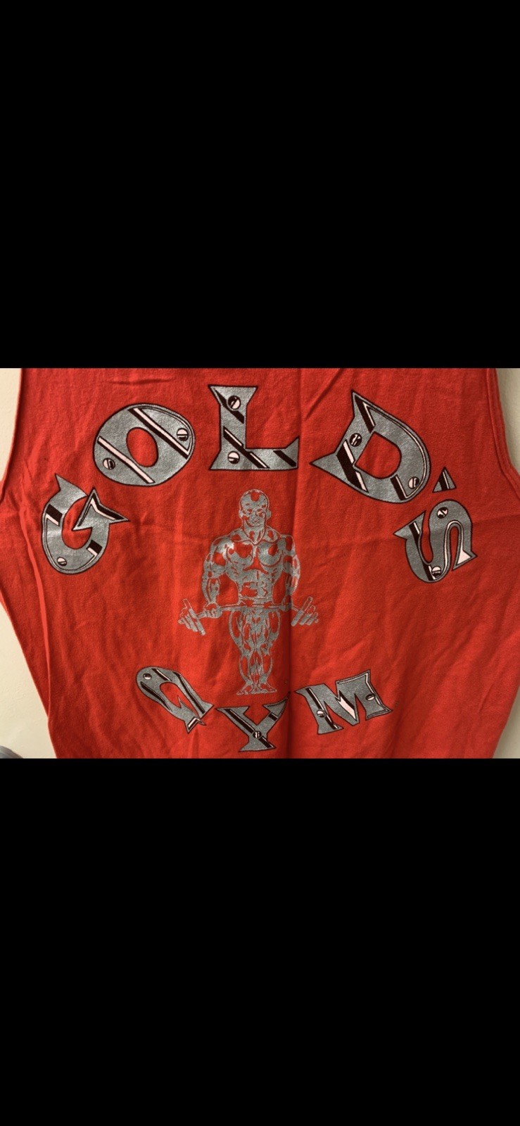 Vintage 90s Gold’s Gym Stringer Tank Top Red – Men’s M – Made in USA