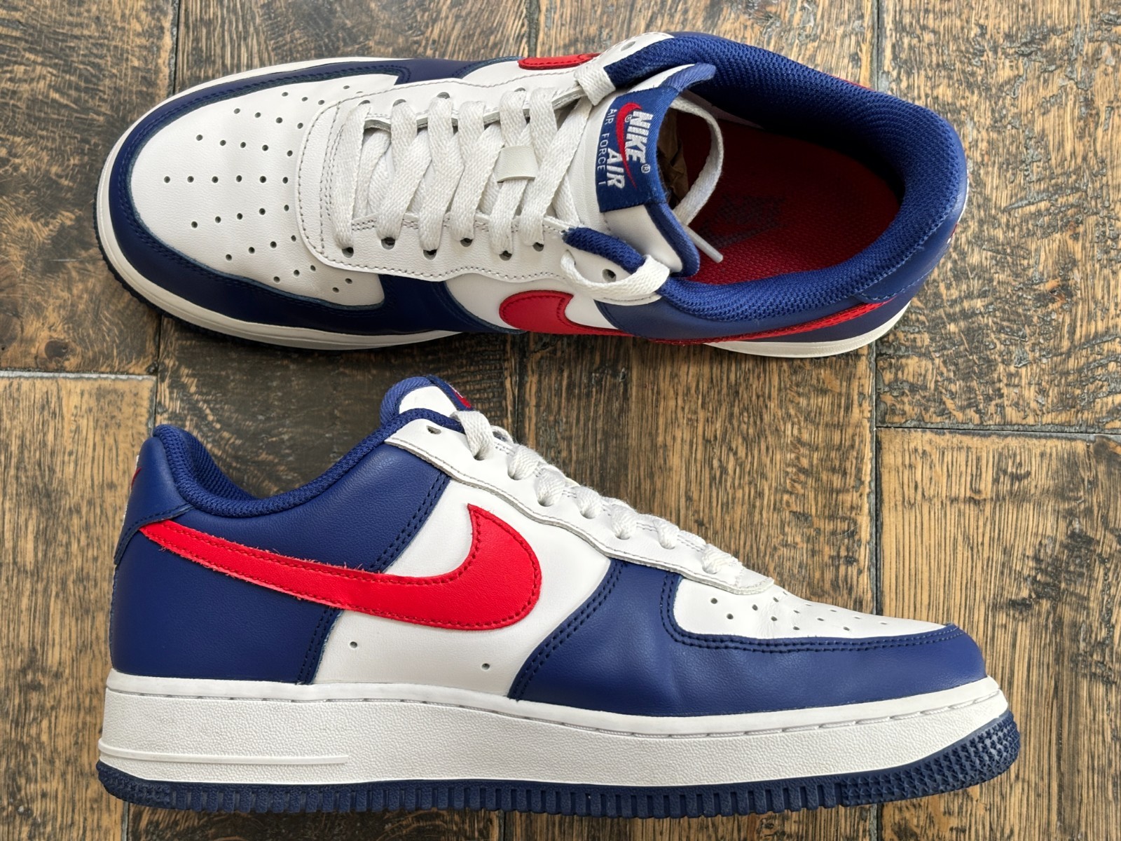 Nike Men’s Air Force 1 Low USA 2020 CZ9164-100 White/Red/Sport Royal Men 7.5