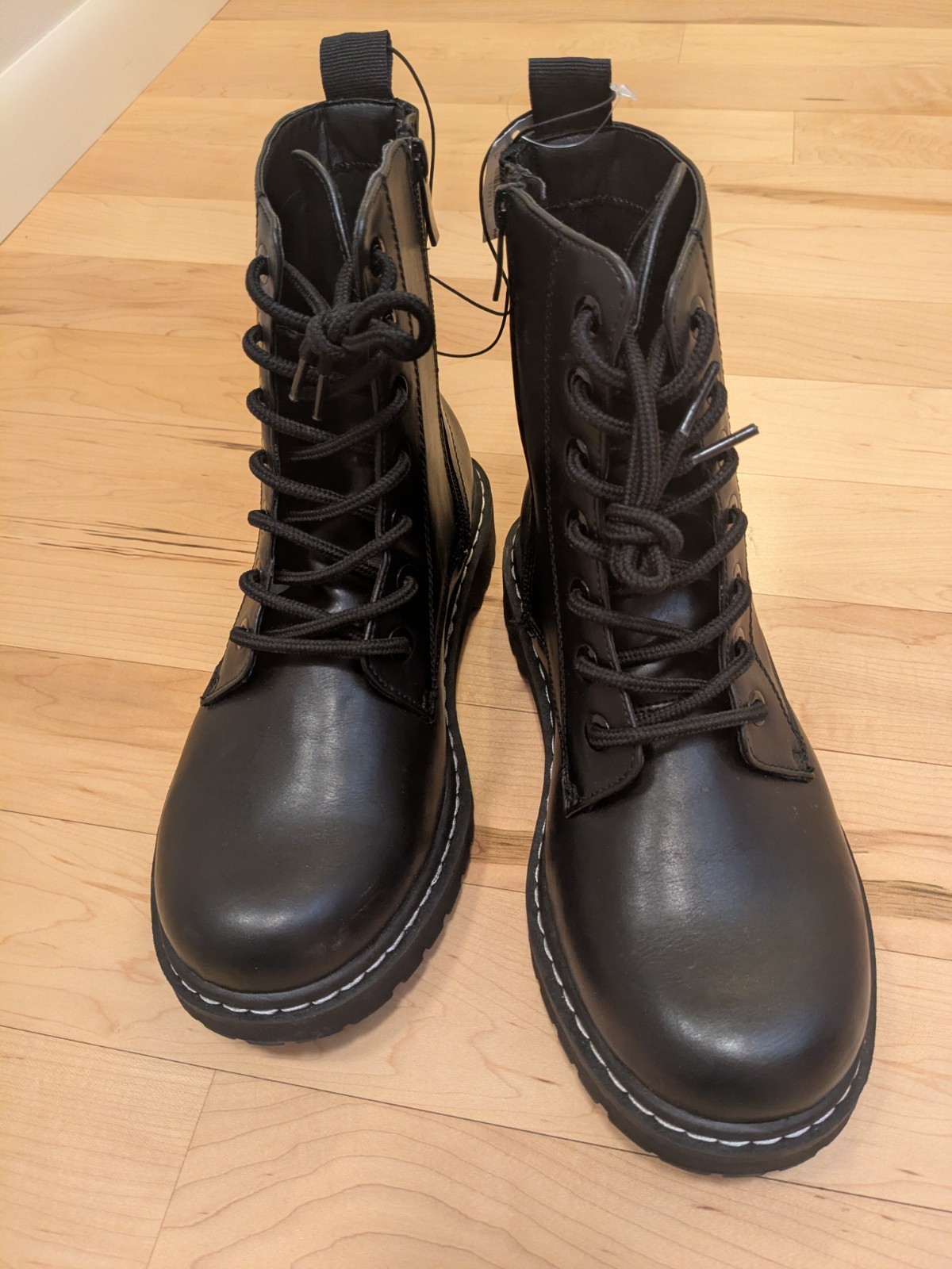8 Torrid Stevie Black Lace Up Side Zipper Combat Boots