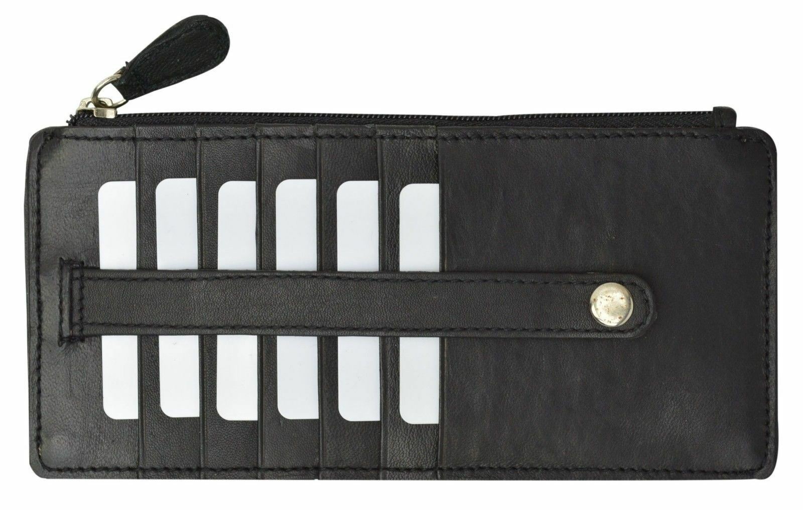 Cavelio Women’s Genuine Leather ID Credit Card Holder Wallet Slim Purse Colors