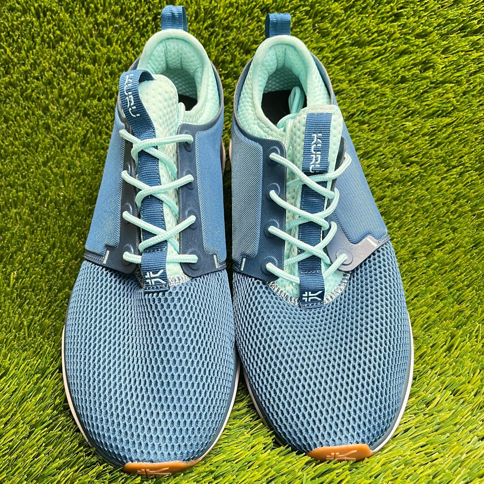 Kuru Atom Womens Size 11.5 Blue White Athletic Running Walking Shoes Sneakers