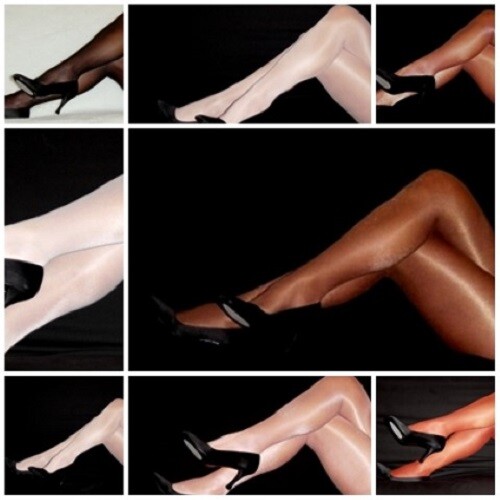 PEAVEY TIGHTS SHINY GLOSS Hooters Uniform 40 Denier Sheer to waist seamless pic
