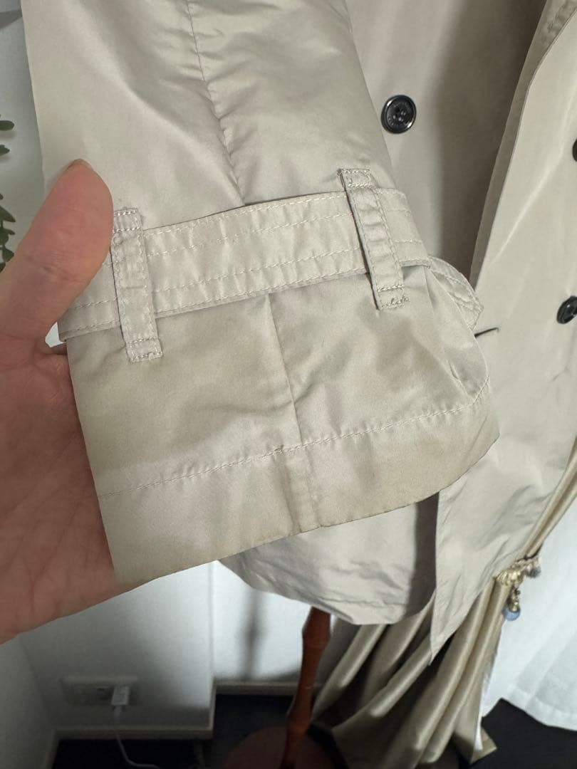 BURBERRY LONDON Beige Trench Coat Made of Nylon