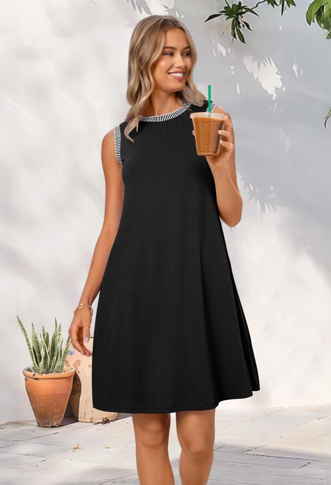 Women’s Summer Spring Casual Beach Sundress 2026 Vacation Sleeveless Tank