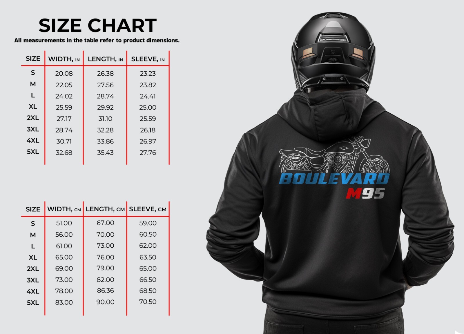 Suzuki Boulevard M95 2004-2005 – Motorcycle Hoodie Pullover for Riders