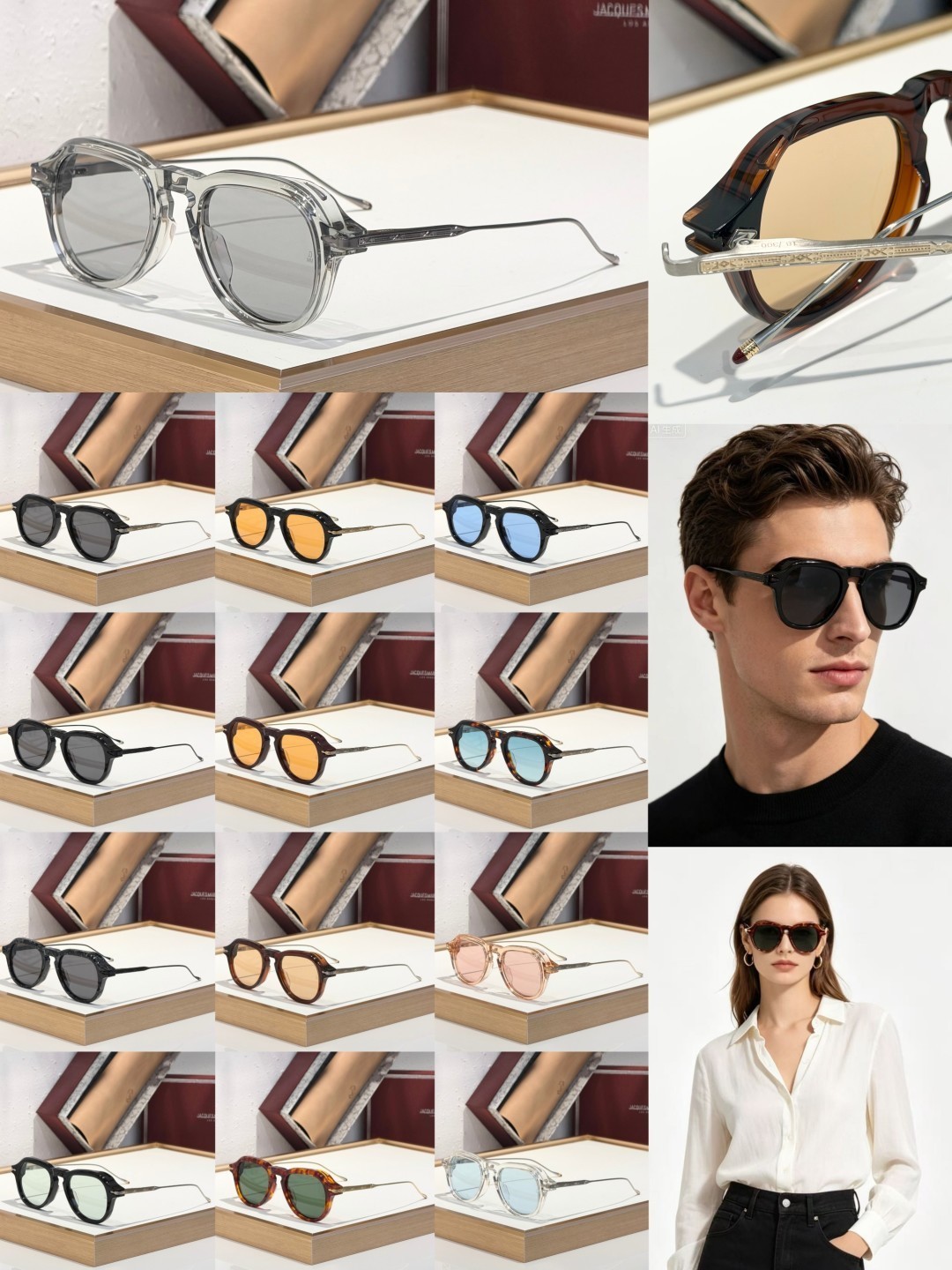 JACQUES MARIE MAGE MODEL：JENKINS SUNGLASSES SIZE:51口22-146 WITH CASE