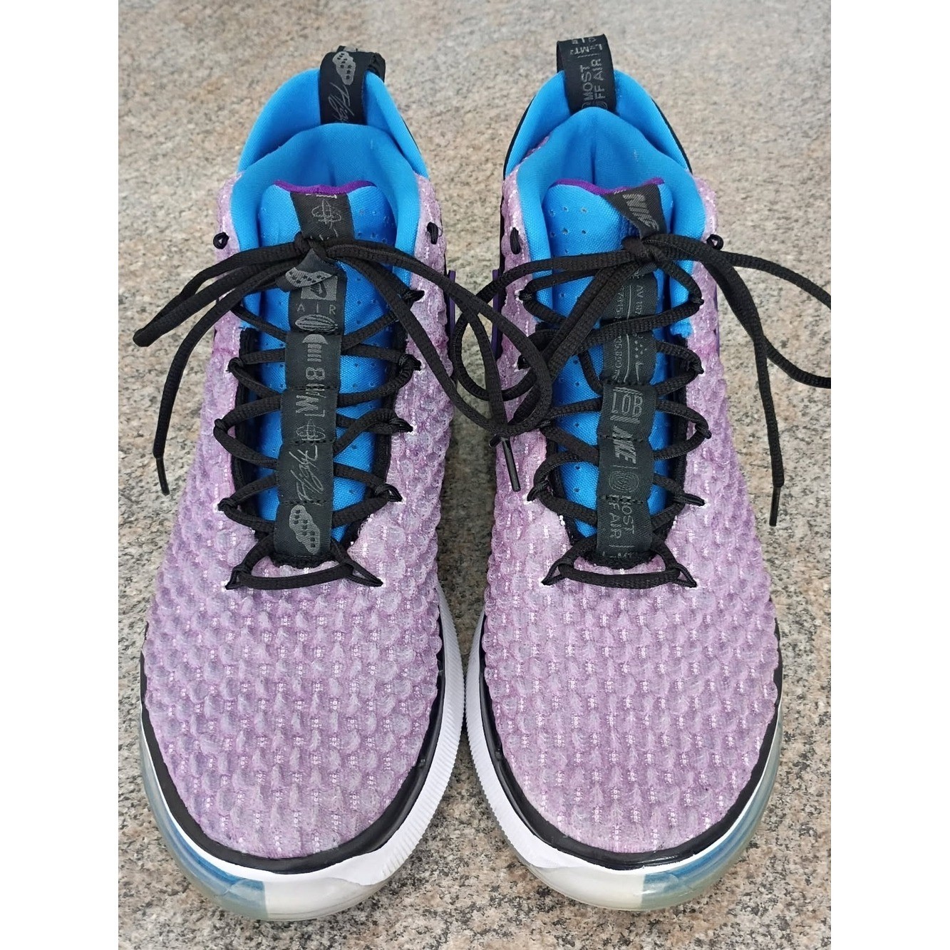 Nike AlphaDunk Huarache Fab Five Purple Basketball Shoes Men’s Size 10