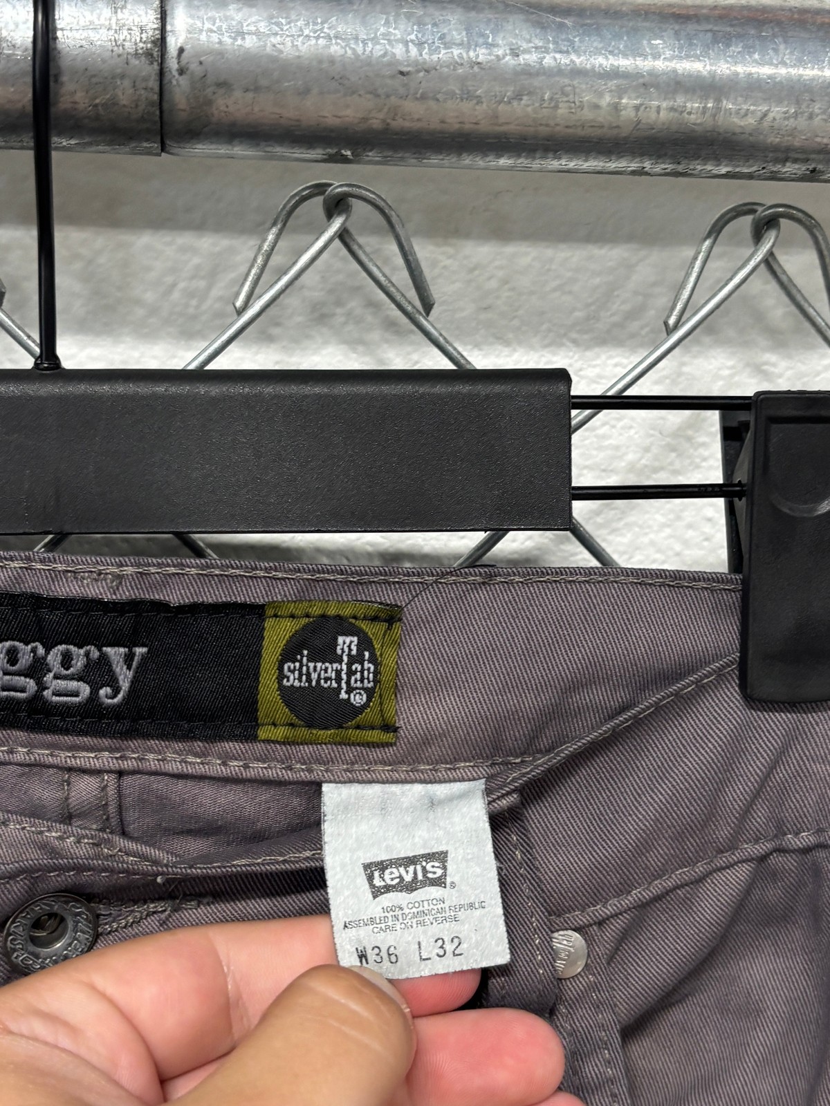 Vintage Levi’s Dyed Silver Tab Baggy Skater Jeans Size 36×32
