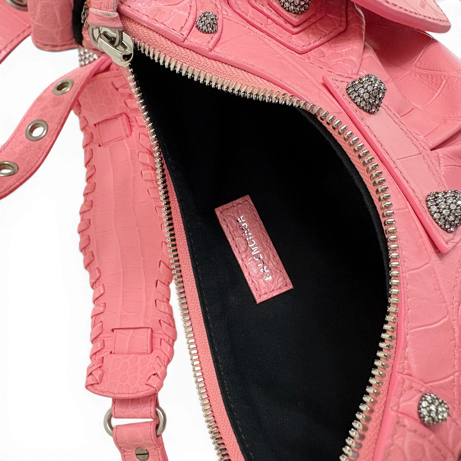 BALENCIAGA Le Cagole Shoulder Bag XS Linestone Pink