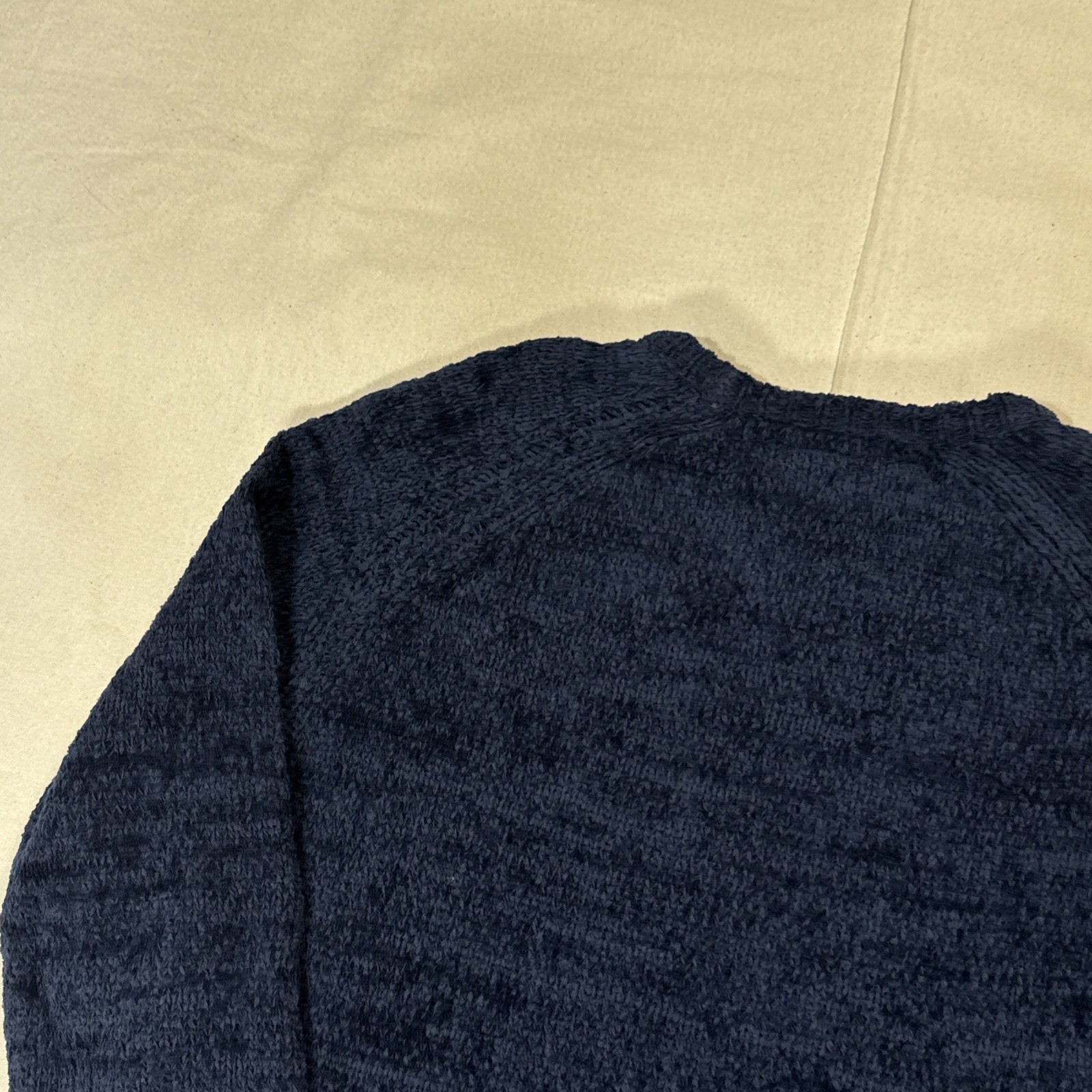 Todd Snyder Men’s Navy Blue Channel Cotton Cashmere Crewneck Sz Medium NWOT