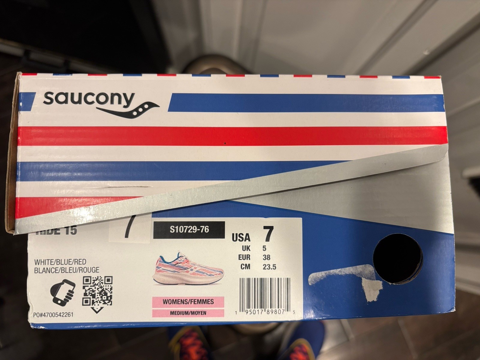 Saucony Ride 15 Banner Women’s Athletic Casual Running Shoes Size 7