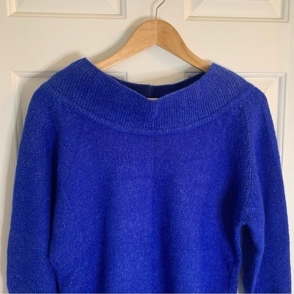 Vintage MAINFRAME Royal Blue Sweater Silk Nylon Angora Material Size Small