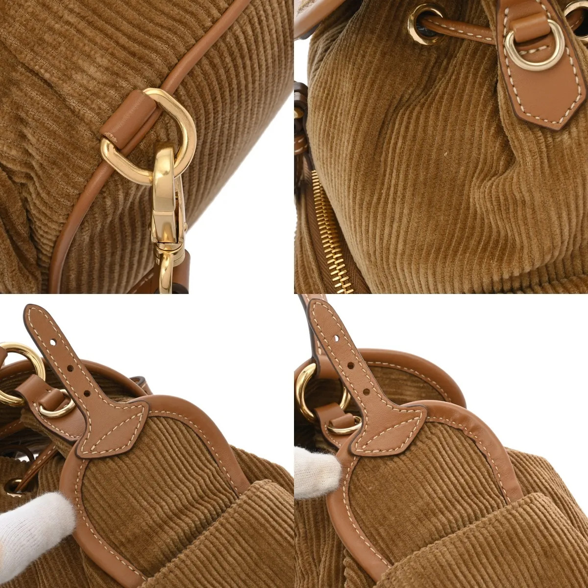 Miu Miu 5BZ043 Backpack Brown #WB6496