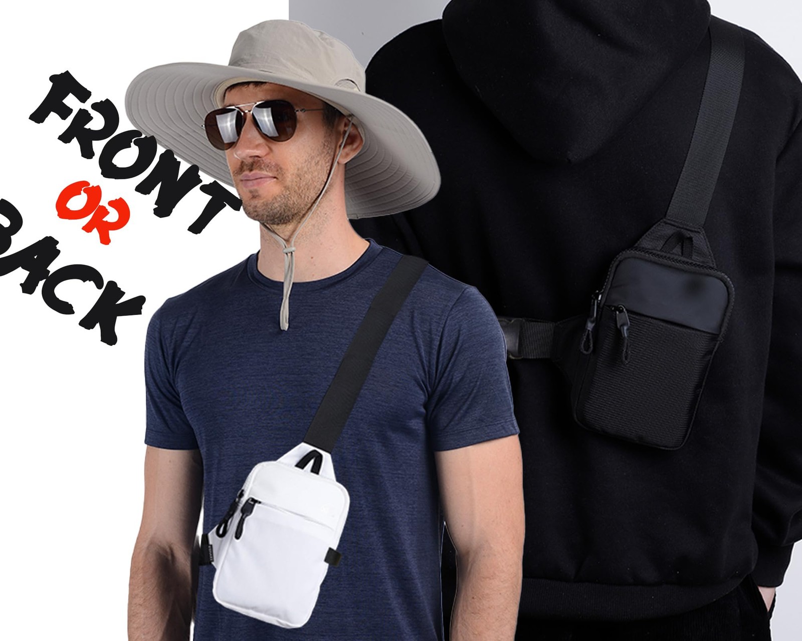 Mini Sling Bag for Men Women – Small Crossbody Bag Casual Phone Chest Bag for…