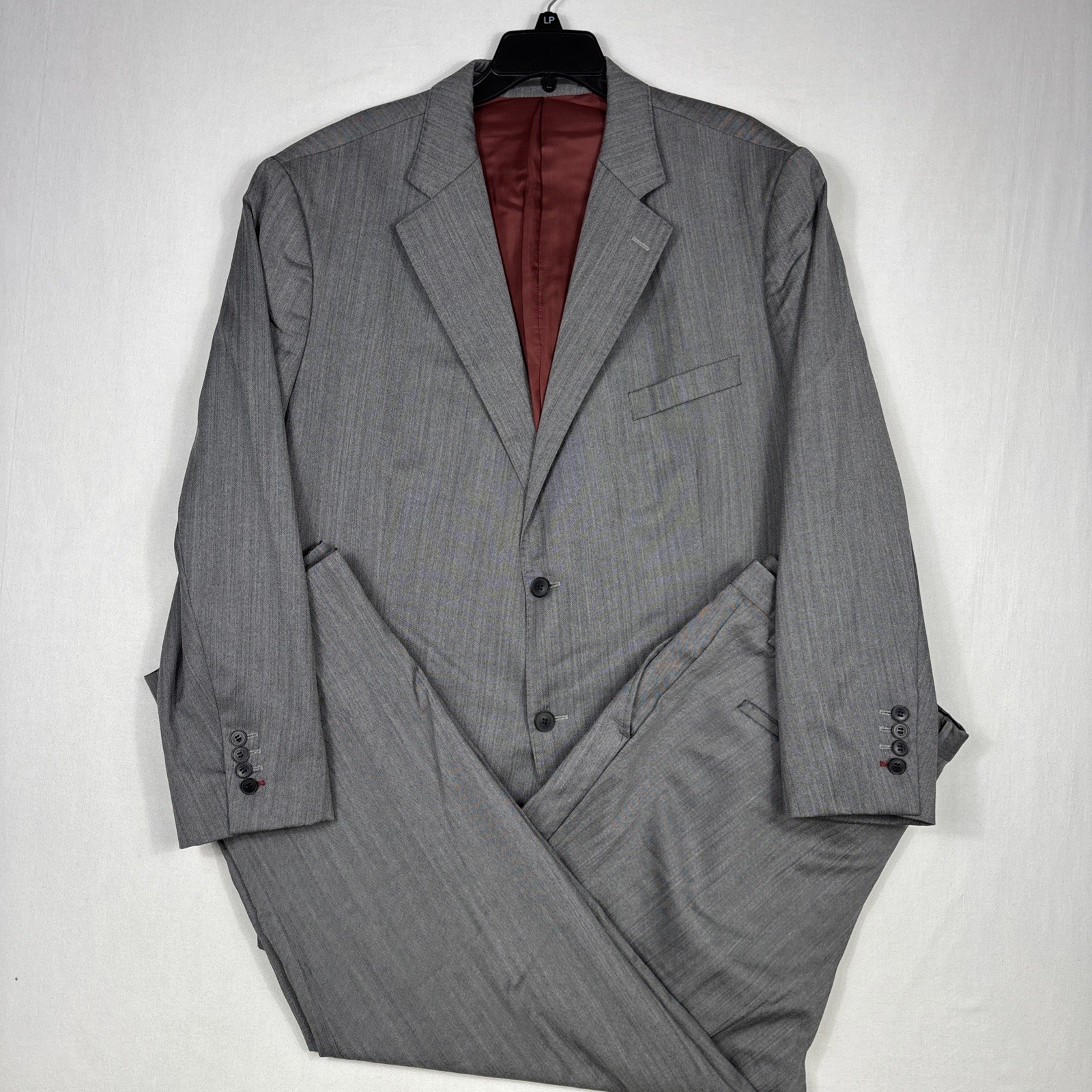 Oliver Wicks Vitale Barberis Canonico Suit Men’s 44R Gray Herringbone 40×29 Pant