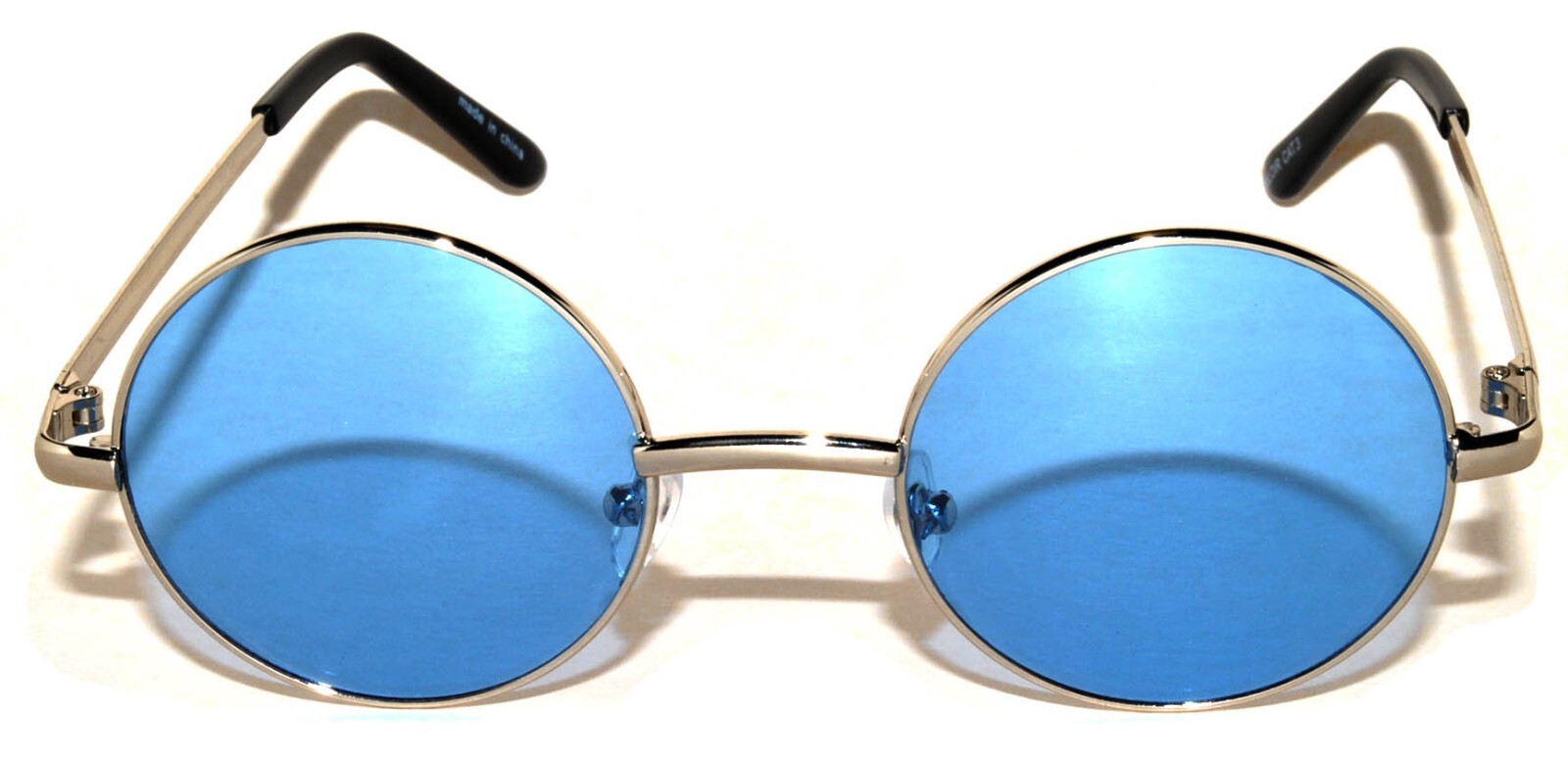 6 COLORS ROUND WOMEN’s SUNGLASSES HIPPIE HIPSTER RETRO METAL FRAME 43 MM SET