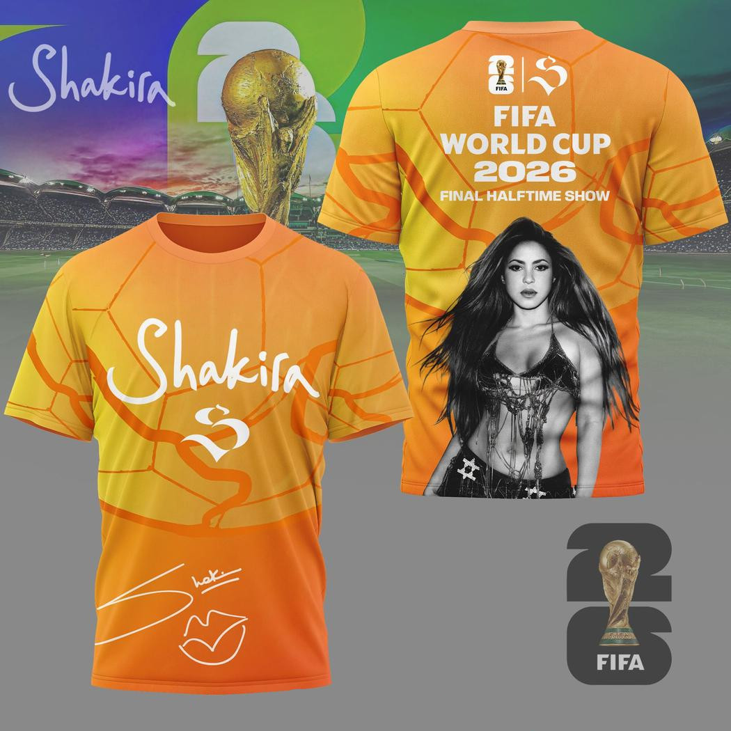 Shakira Final Halftime Show World Tour 2026 All Over Print 3D T-Shirt TD1686