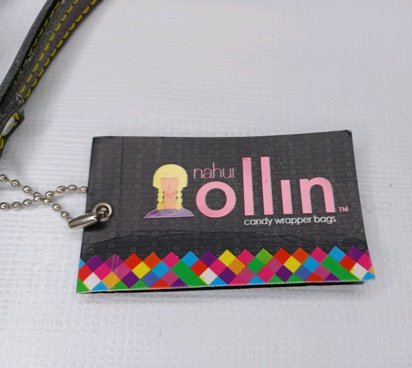 Nahui Ollin Candy Wrapper Clutch Purse With Handle Kisses
