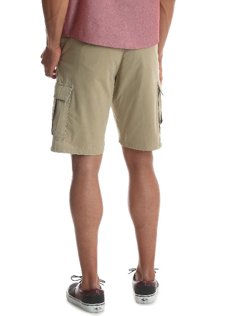 Men’s Wrangler Cargo Shorts w/ Stretch Khaki Relaxed Fit Tech Pocket ALL SIZES