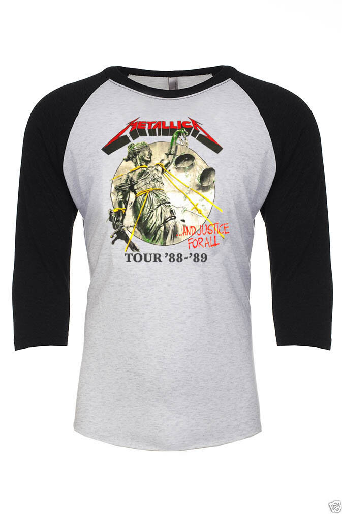 And Justice For A Vintage Heavy Metal Tour Jersey 1988-89 T-SHIRT FREE SHIP USA