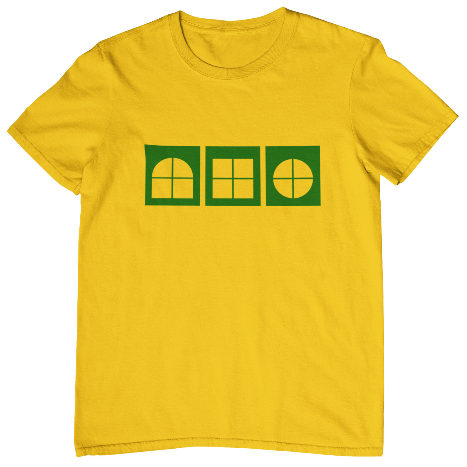 Play School Windows T-Shirt – 80s 70s kids childrens TV rainbow button retro 90s