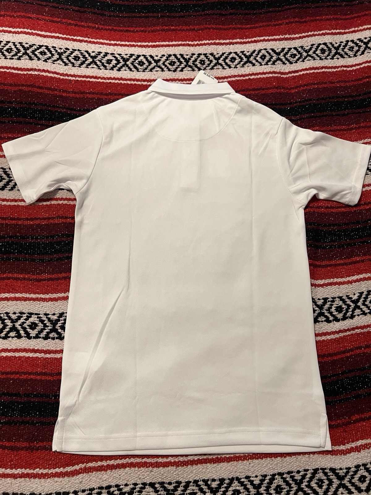 IZOD Youth L White Performance Polo Shirt Golf Tennis Moisture Wicking