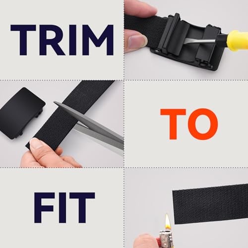 2-Pack 1.5″ Stretch Fits Waist 42–46 in | Overall Length 55 in Black – 2-pack