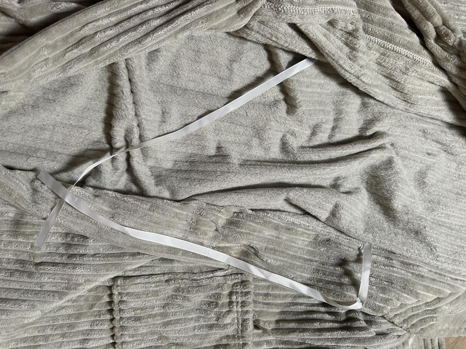 Anari Cream Ribbed Long Coat One Size Fits Most