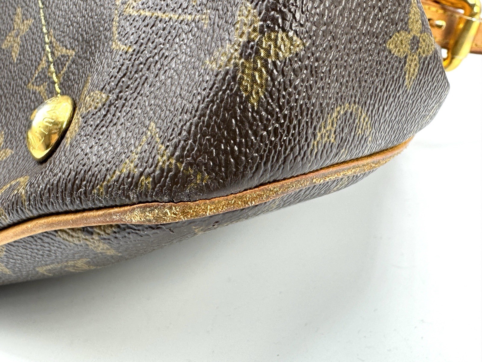 LOUIS VUITTON Tivoli GM Shoulder Handbag M40144 Monogram canvas Brown Used LV