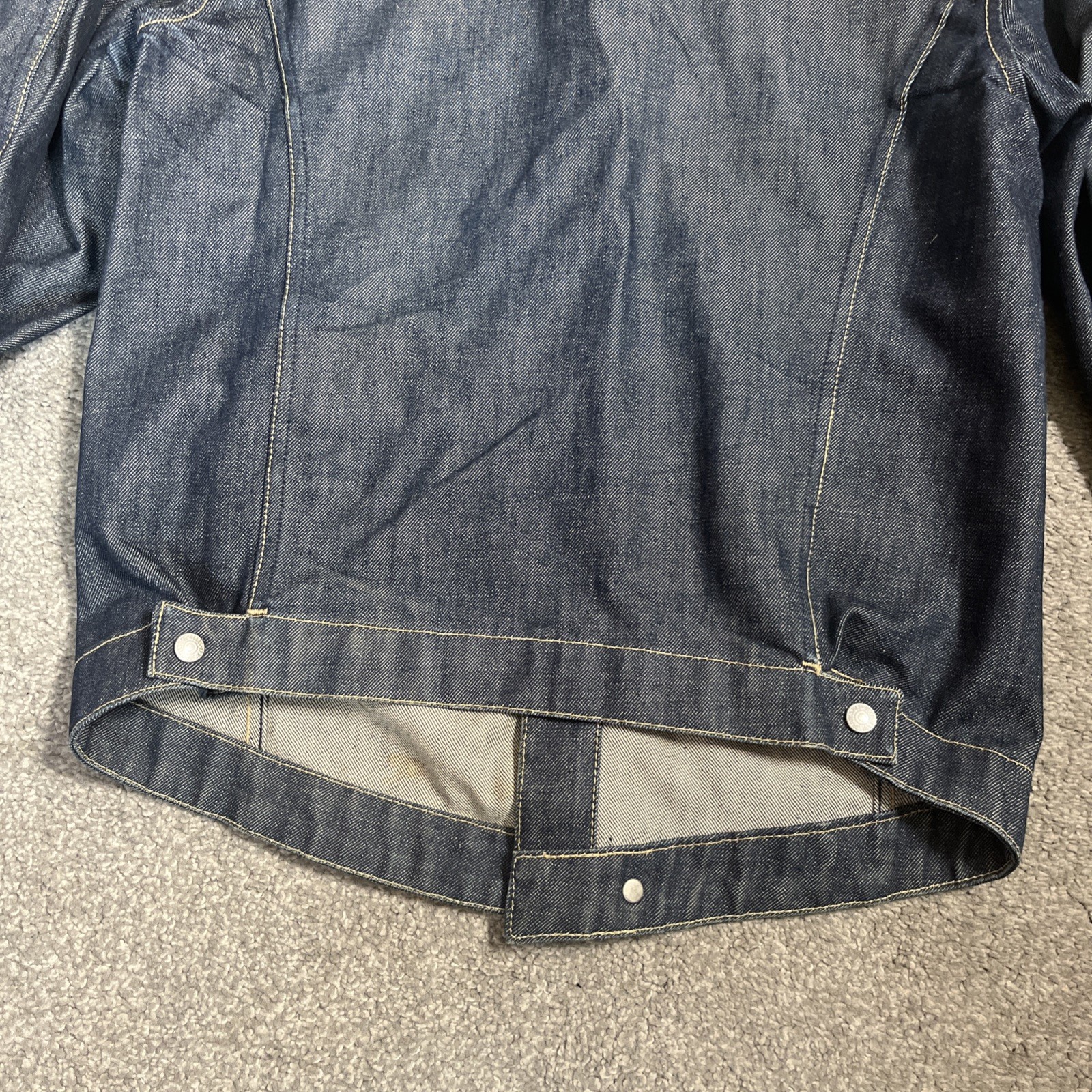 Levi’s Engineered Jeans Jacket size Medium Blue Denim Vintage Y2K Snap Button