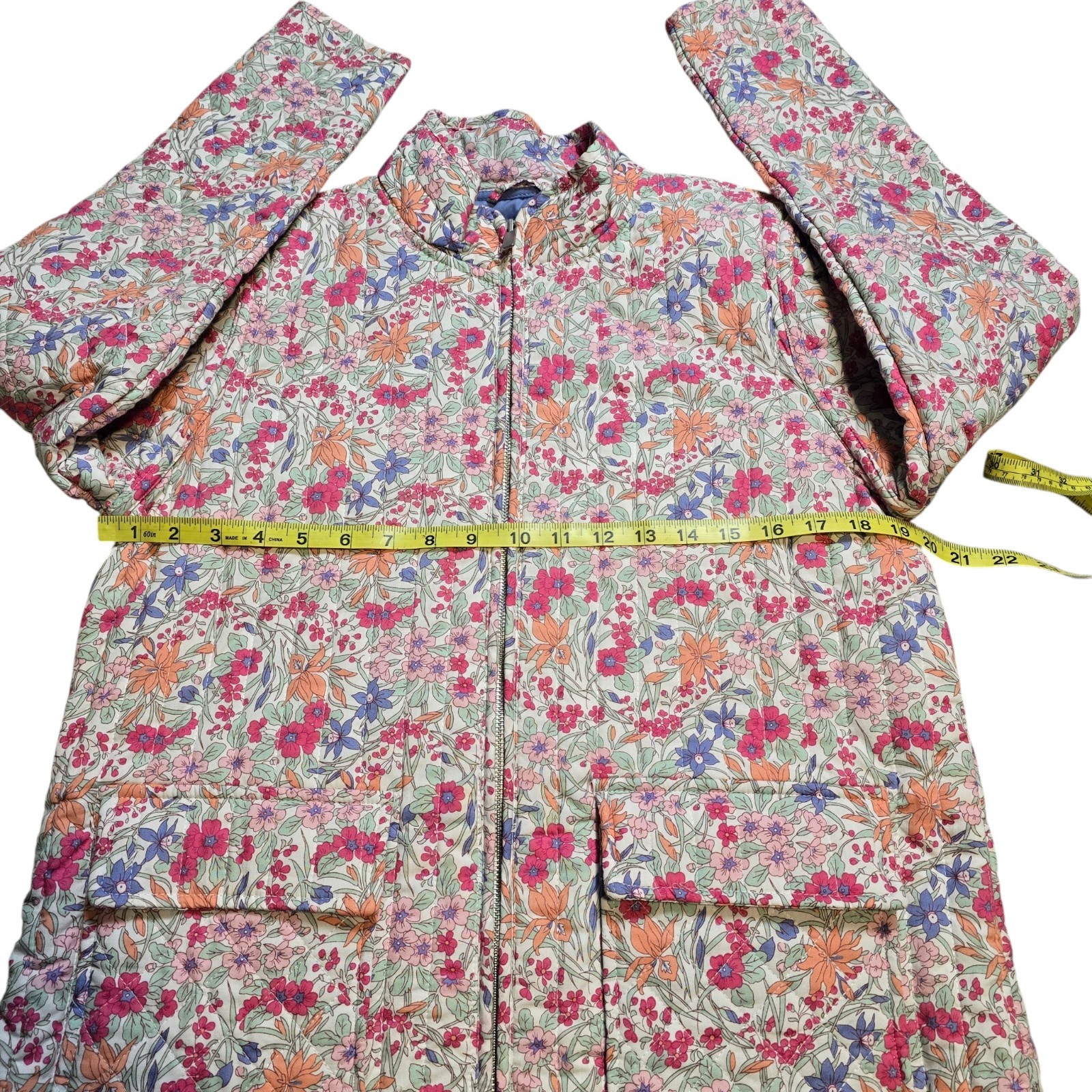Bagatelle Women’s Quilted Spring Floral Jacket L